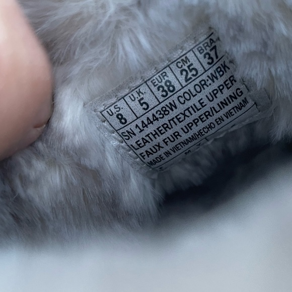 NWT Skechers Goga Mat Cream On The Go City 2 Leather Boots Size 8 Wide - Picture 10 of 11